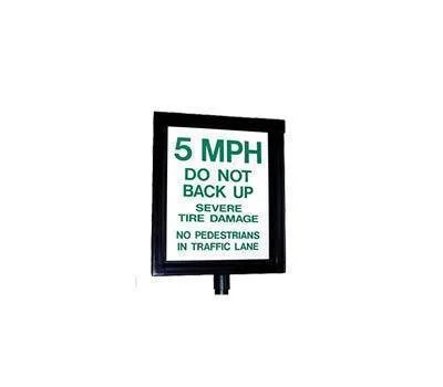 Man Spike Warning Sign - Reflective