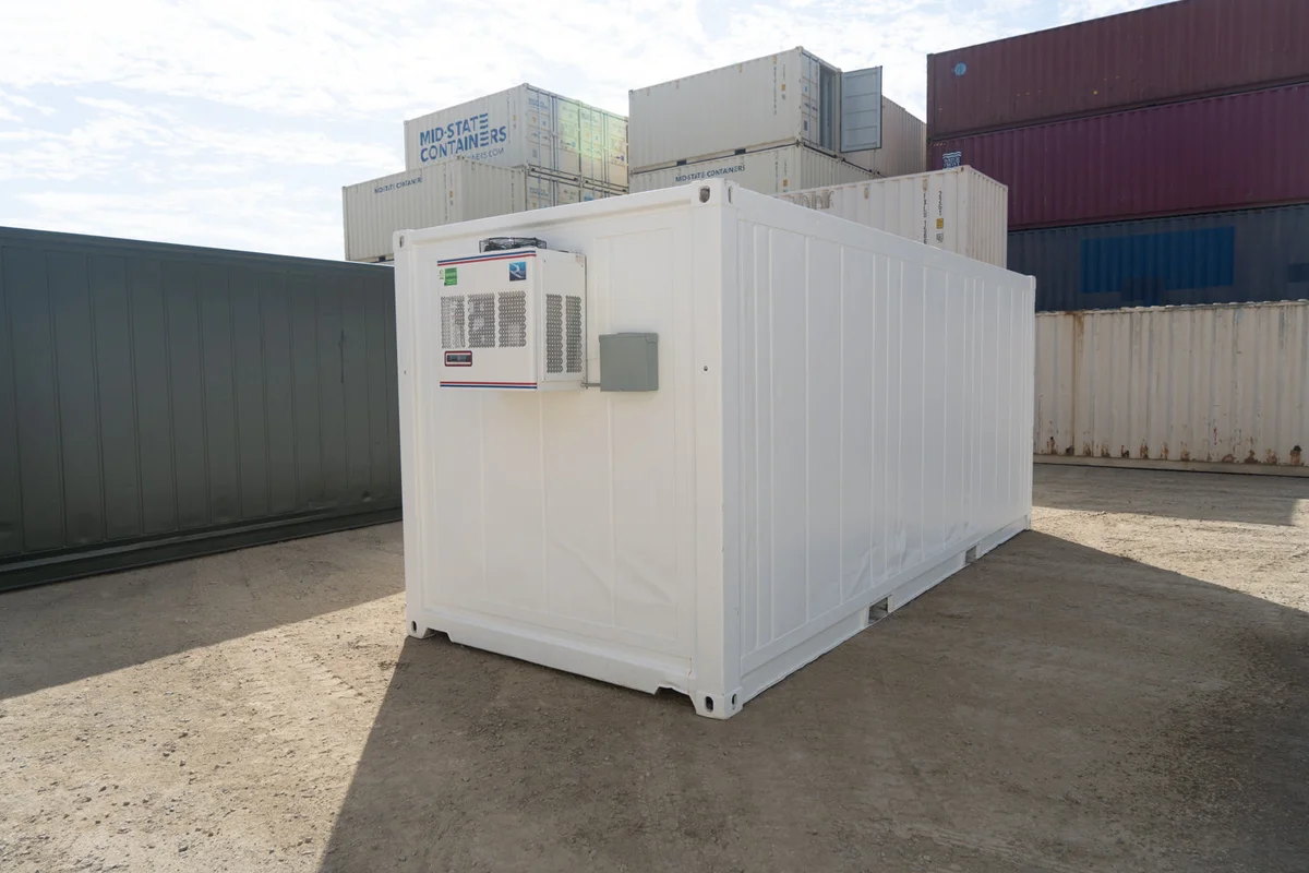 20' STD Refrigerated Container Used Box - New Motor (Single Phase 3.5 HP Freezer)