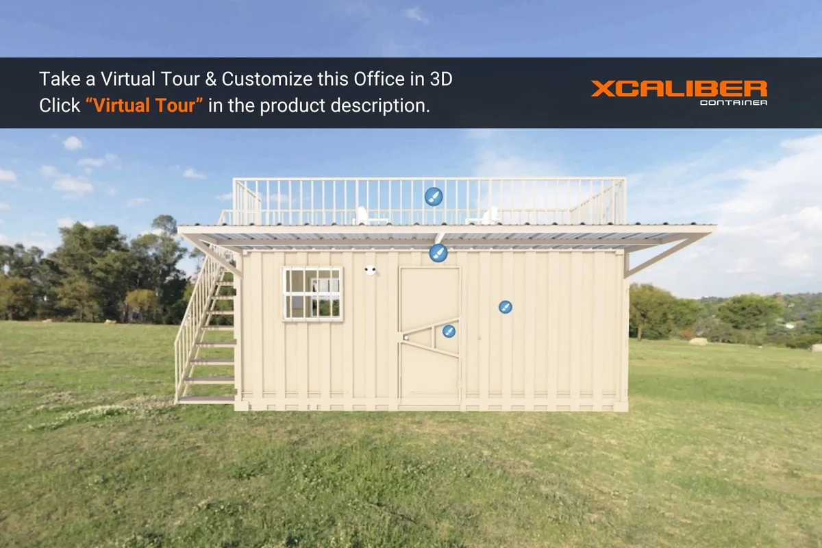 20' Mobile Office with Storage - Image 2