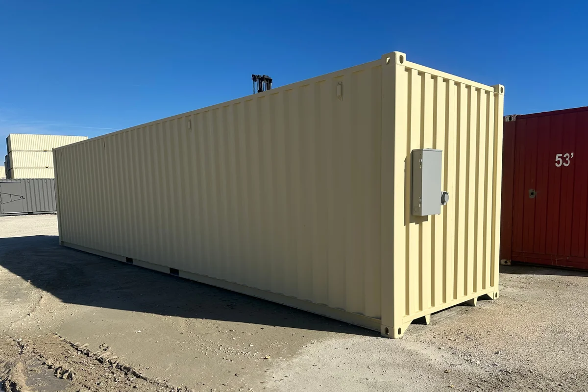 READY TO SHIP - 40' High Cube Custom Shipping Container with Electric and Insulation