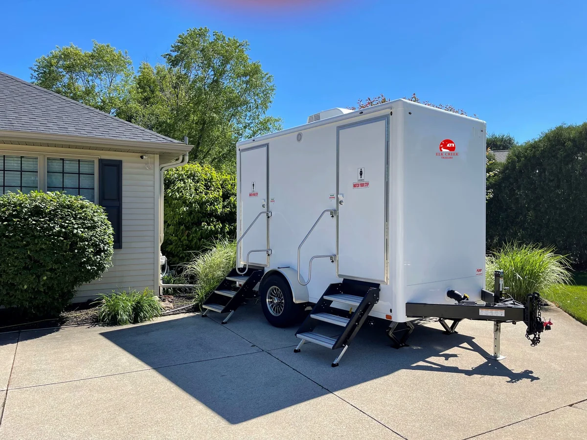 ECT-2-Stall Luxury Restroom Trailer 12' x 7'