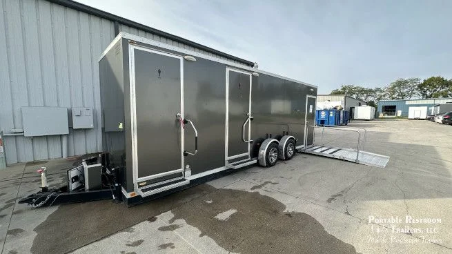 USED ADA Restroom Trailer + 4 Station | Oahu Series- Public Floor Plan - Image 13