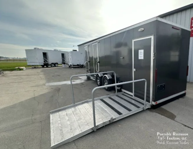 USED ADA Restroom Trailer + 4 Station | Oahu Series- Public Floor Plan - Image 14