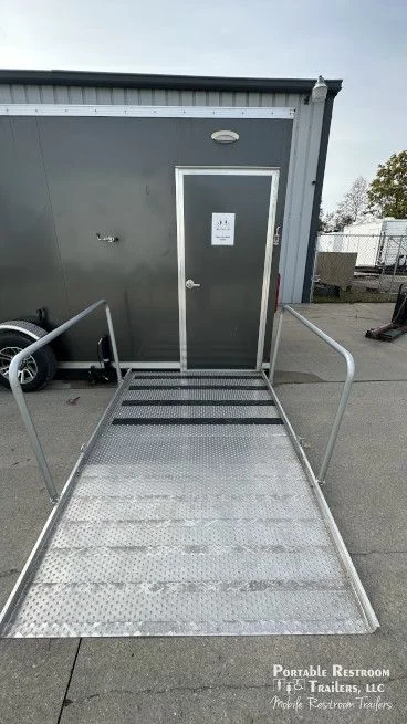 USED ADA Restroom Trailer + 4 Station | Oahu Series- Public Floor Plan - Image 16