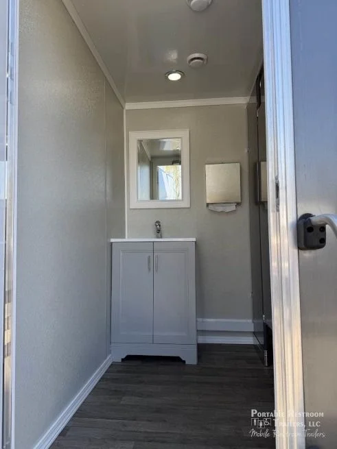 USED ADA Restroom Trailer + 4 Station | Oahu Series- Public Floor Plan - Image 7