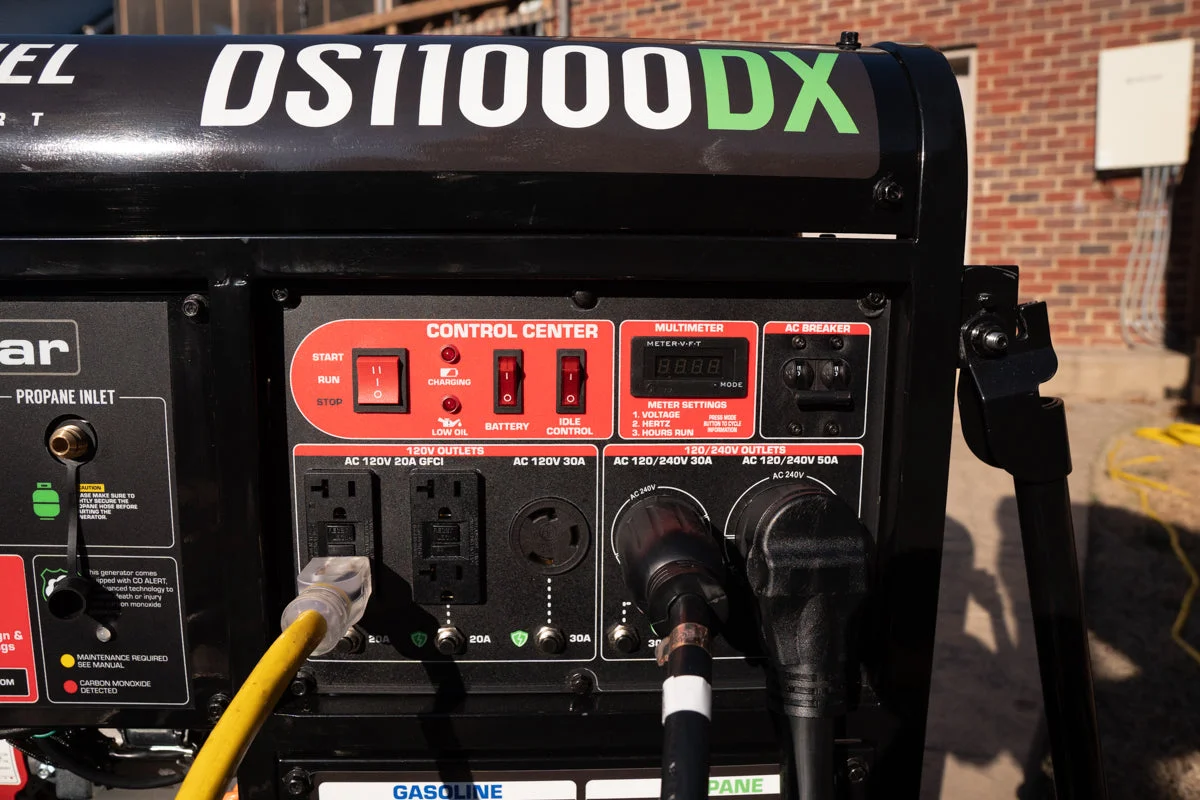 11,000 Watt Dual Fuel Portable Generator w/ CO Alert - Image 16