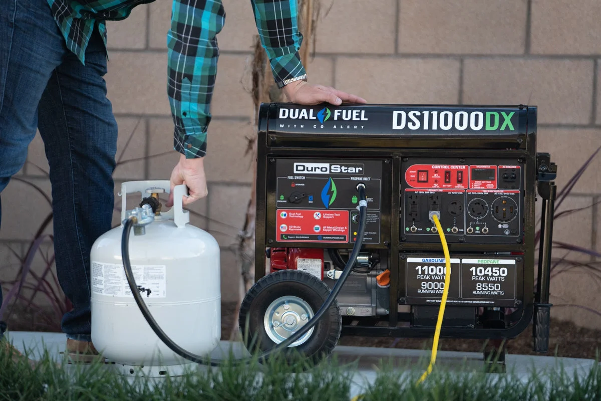 11,000 Watt Dual Fuel Portable Generator w/ CO Alert - Image 20