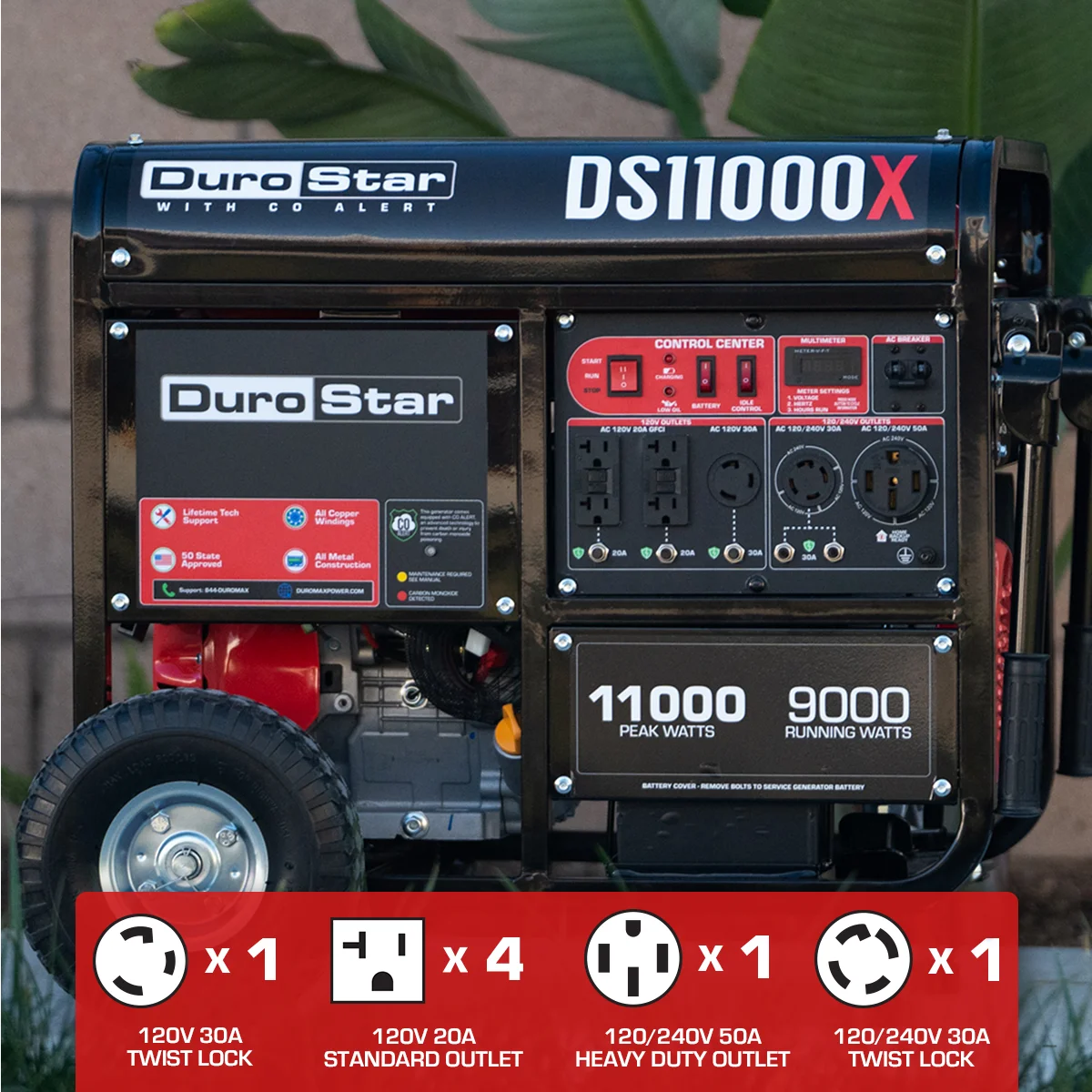 11,000 Watt Gasoline Portable Generator w/ CO Alert - Image 7