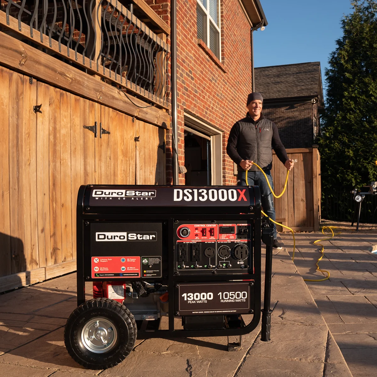 13,000 Watt Gasoline Portable Generator w/ CO Alert - Image 10