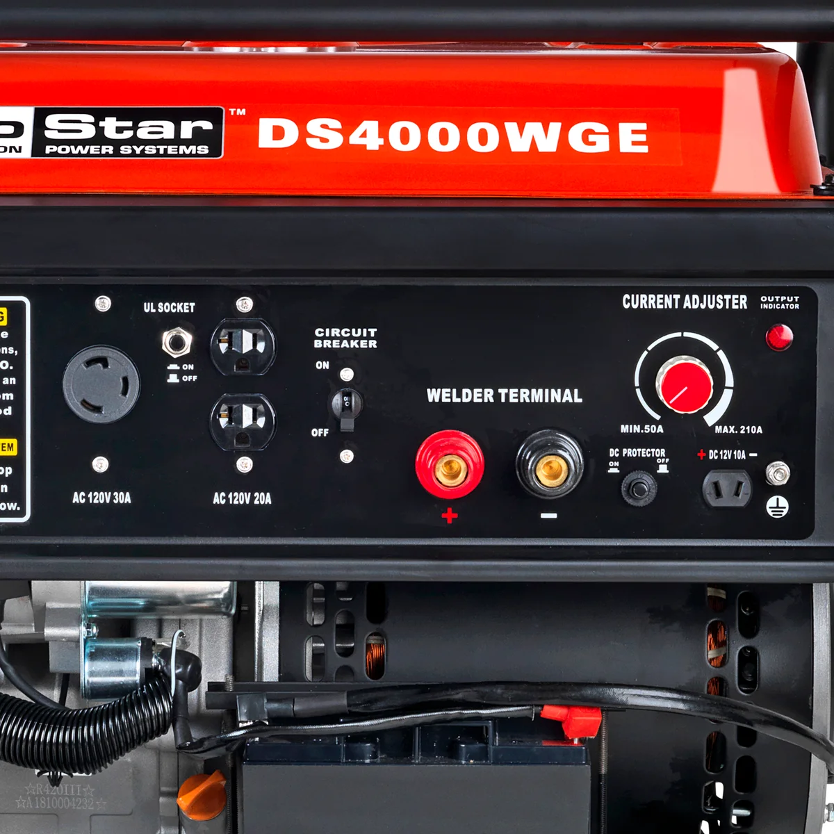 210-Amp Gasoline Portable Welding Generator - Image 5