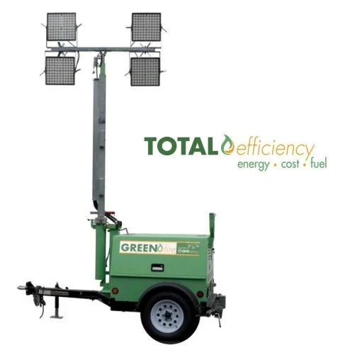 GHS Greenfire H100-2 LED Hybrid Mobile Light Tower