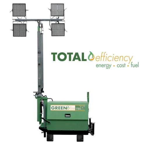 GHS Greenfire H100-2 LED Hybrid Stationary Light Tower