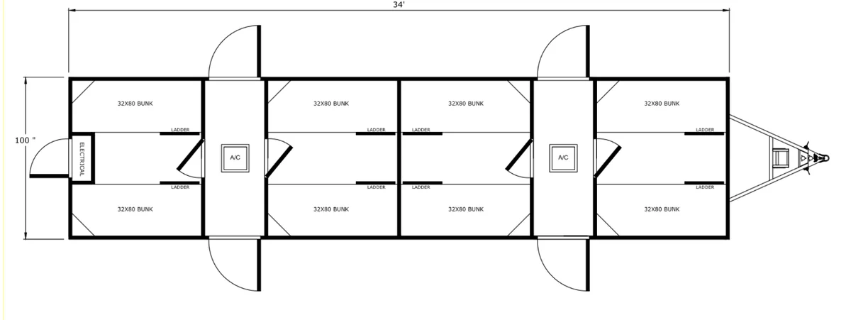 Legacy Portable Bunkhouse Trailer - Image 20