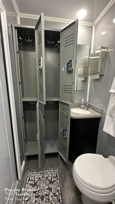 4 Station Shower Trailer Combo w/Lockers | Classic - 4 Season - Image 10