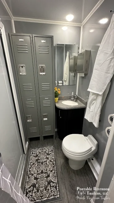 4 Station Shower Trailer Combo w/Lockers | Classic - 4 Season - Image 8