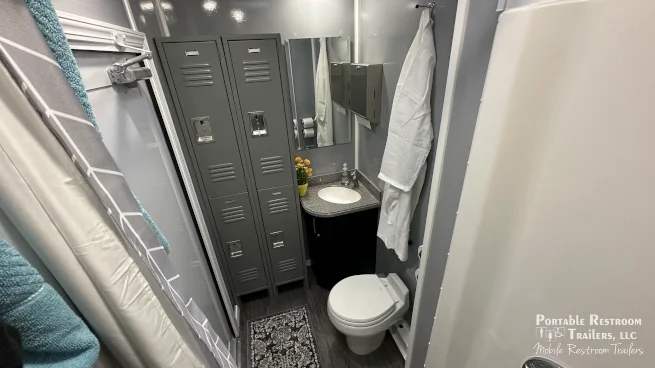 4 Station Shower Trailer Combo w/Lockers | Classic - 4 Season - Image 9