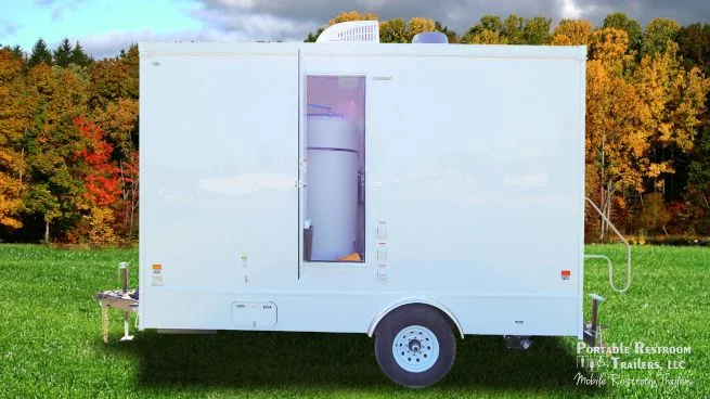 4 Station Bathroom Trailer | Calypso Series - Private Floor Plan - Image 12