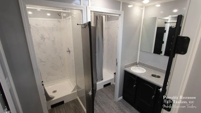 8 Station Portable Shower Trailer | Classic Series - 4 Season Package