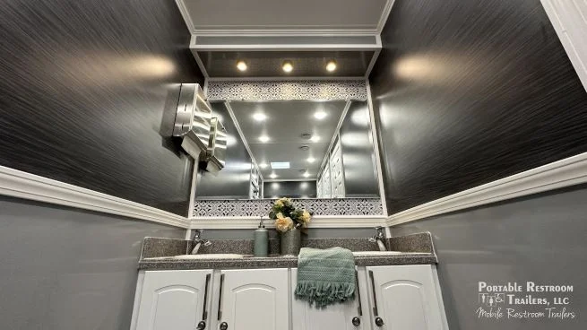 6 Station Portable Bathroom Trailer | Coastal Series 4 Season Package - Image 17