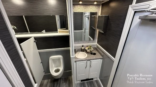 6 Station Portable Bathroom Trailer | Coastal Series 4 Season Package - Image 5