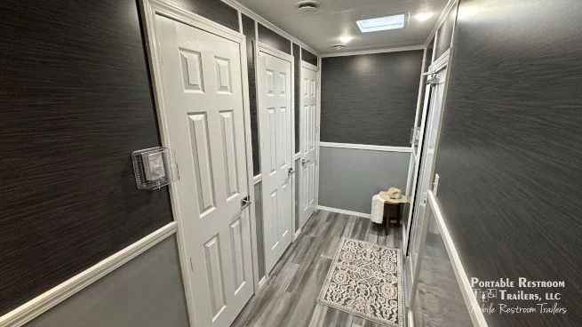 6 Station Portable Bathroom Trailer | Coastal Series 4 Season Package - Image 8
