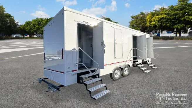 6 Station Shower Trailer Combo w/Lockers | Classic - 4 Season - Image 26