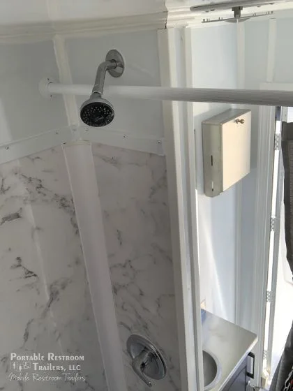 2 Station Shower Trailer with Sinks - 4 Season Package - Image 7