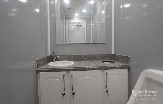 3 Station Restroom Trailer | Affordable Advantage Series - Image 15
