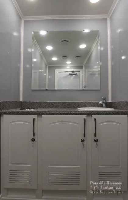 3 Station Restroom Trailer | Affordable Advantage Series - Image 5
