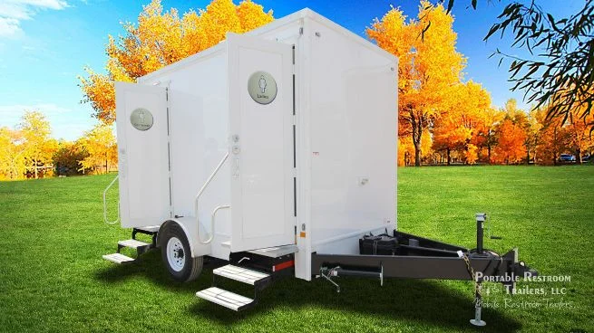 2 Station Restroom Trailer | Affordable Advantage Series - Image 14