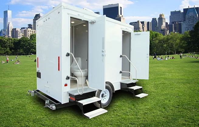 2 Station Restroom Trailer | Affordable Advantage Series - Image 15