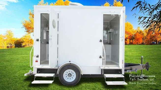 2 Station Restroom Trailer | Affordable Advantage Series - Image 3