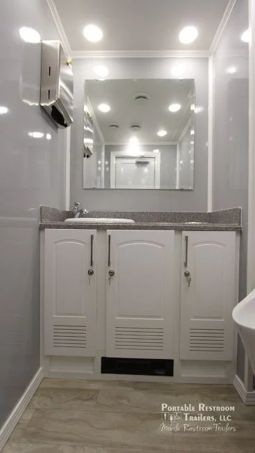 2 Station Restroom Trailer | Affordable Advantage Series - Image 8