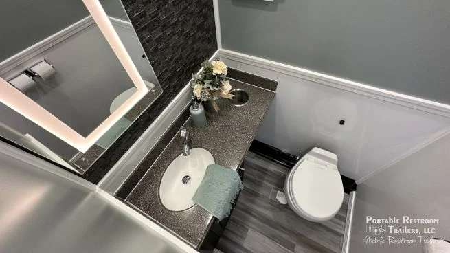 4 Station Restroom Trailer | SOLAR Quietude Series - Green Certified - 3 Season