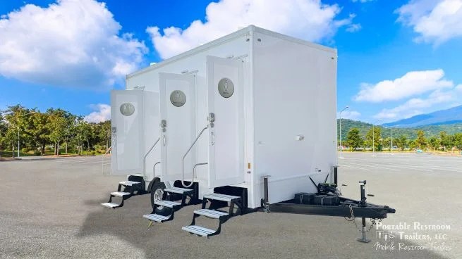 4 Station Restroom Trailer | SOLAR Quietude Series - Green Certified - 3 Season - Image 11