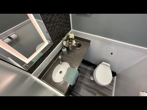 4 Station Restroom Trailer | SOLAR Quietude Series - Green Certified - 3 Season - Image 2