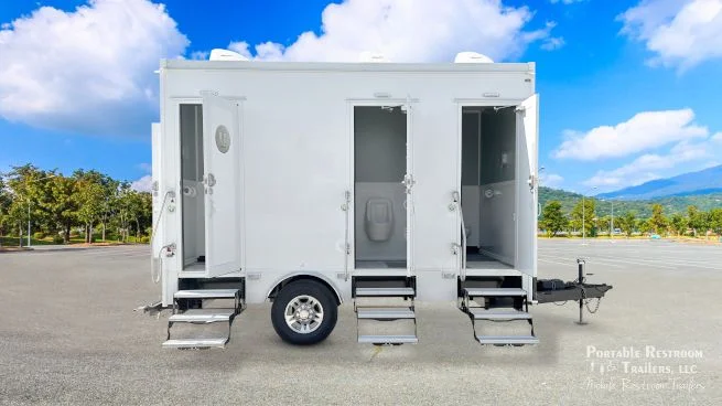 4 Station Restroom Trailer | SOLAR Quietude Series - Green Certified - 3 Season - Image 3
