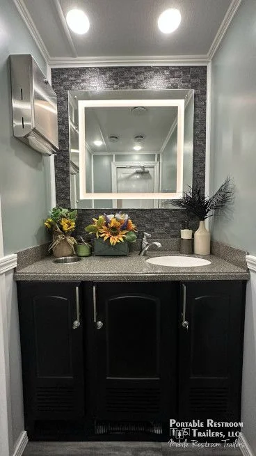 2 Station Restroom Trailer | SOLAR Quietude Series - Green Certified - 4 Season - Image 3