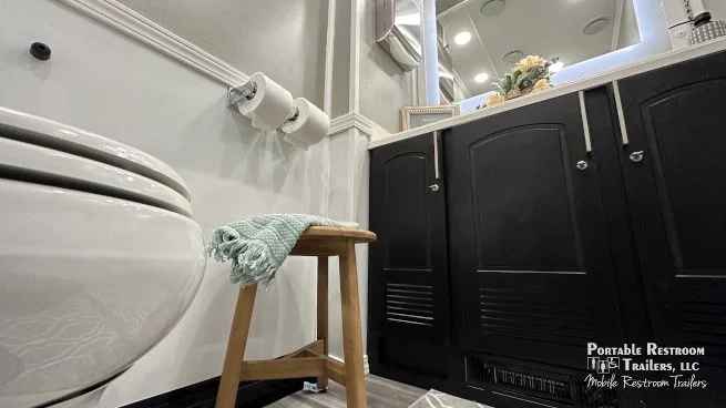 3 Station Green Certified Restroom Trailer | SOLAR Quietude Series - Image 10