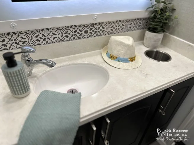 3 Station Green Certified Restroom Trailer | SOLAR Quietude Series - Image 6