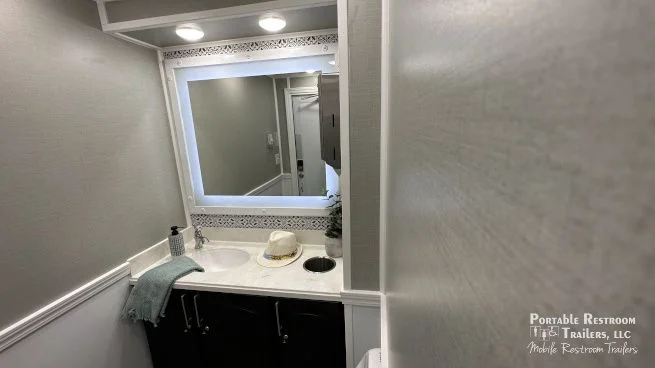 3 Station Green Certified Restroom Trailer | SOLAR Quietude Series - Image 7