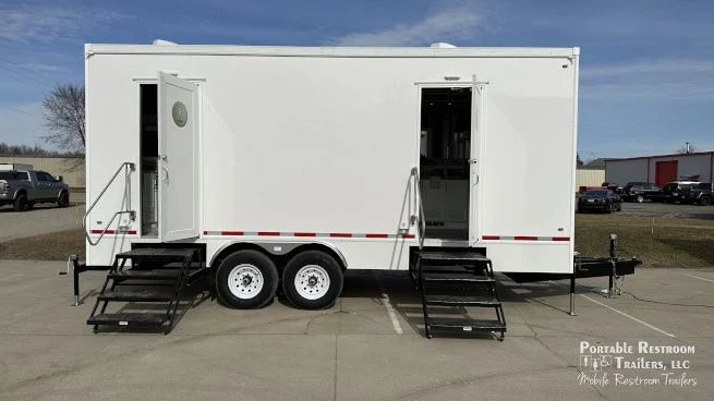 8 Station Restroom Trailer | SOLAR Quietude Series - Green Certified - Image 11