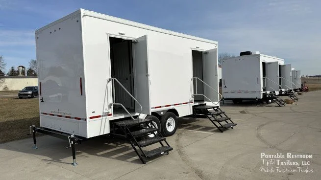 8 Station Restroom Trailer | SOLAR Quietude Series - Green Certified - Image 2
