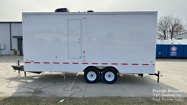8 Station Restroom Trailer | SOLAR Quietude Series - Green Certified - Image 8