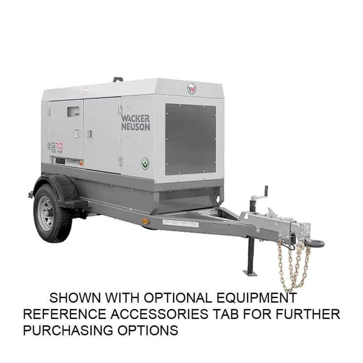 Wacker 58kW Mobile Generator G70 T4F - Image 2
