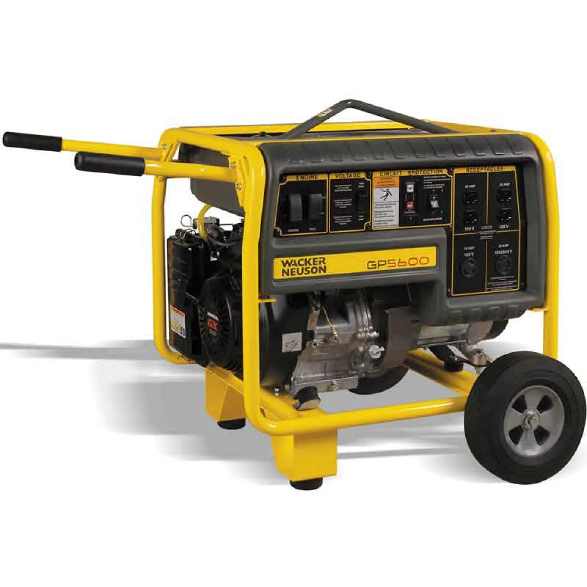 Wacker 5600W Portable Generator with Wheel Kit GP5600A - Image 2