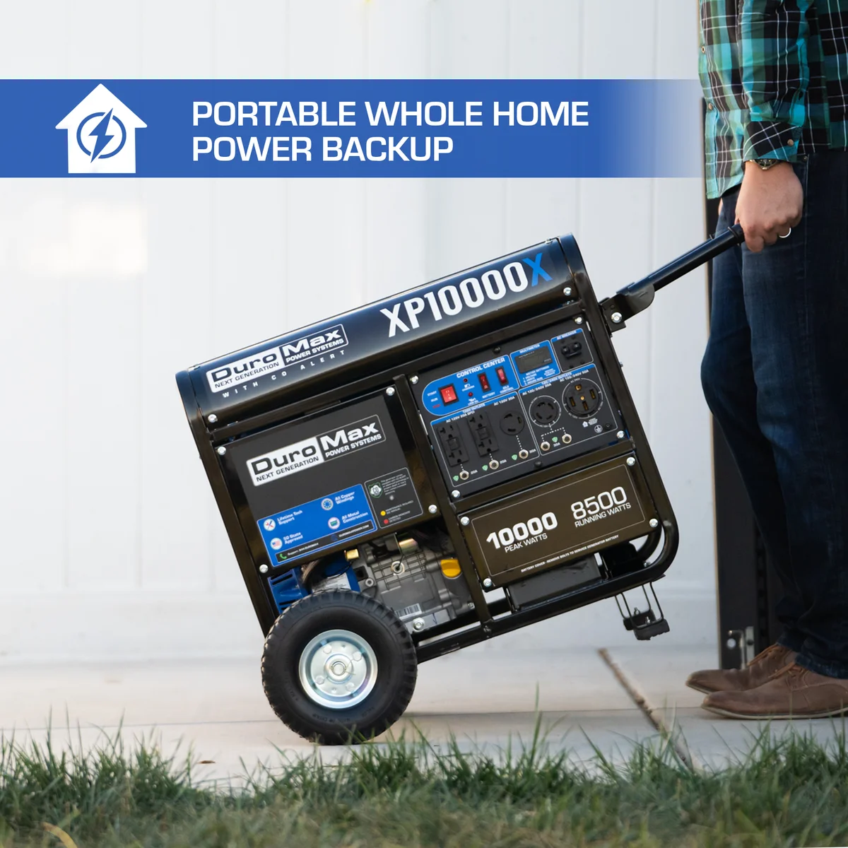 10,000 Watt Gasoline Portable Generator w/ CO Alert - Image 3