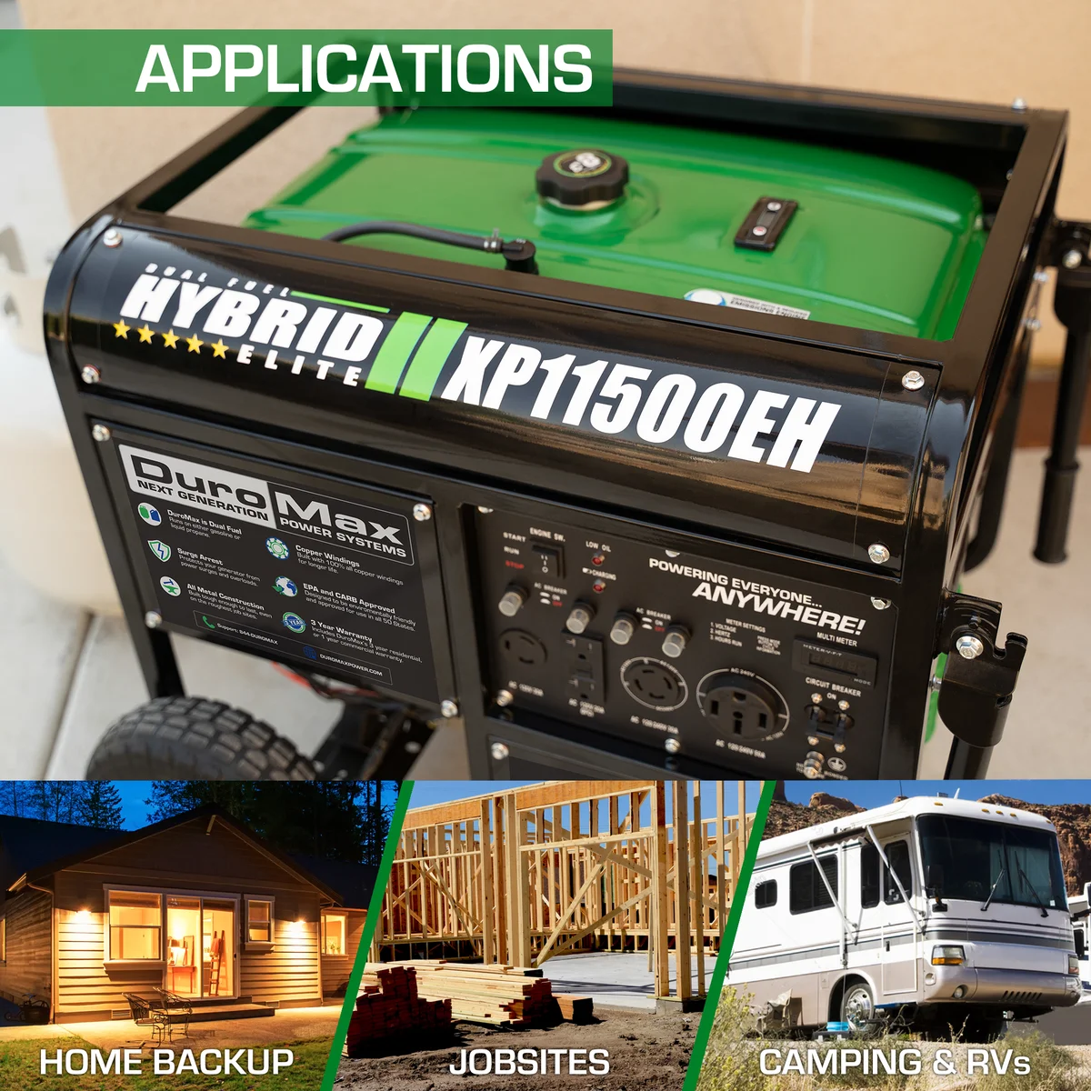 11,500 Watt Dual Fuel Portable Generator - Image 5