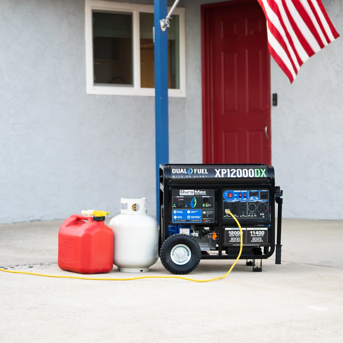 12,000 Watt Dual Fuel Portable Generator w/ CO Alert - Image 12
