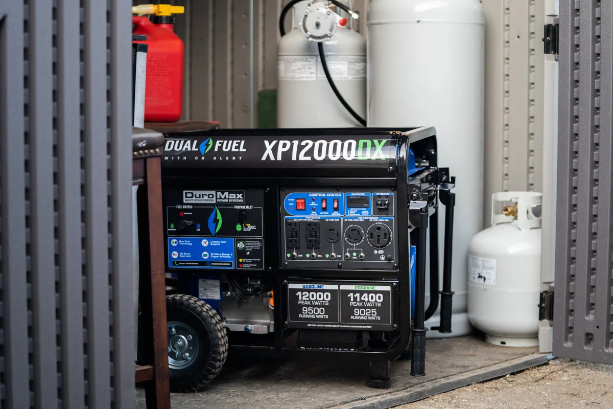 12,000 Watt Dual Fuel Portable Generator w/ CO Alert - Image 18